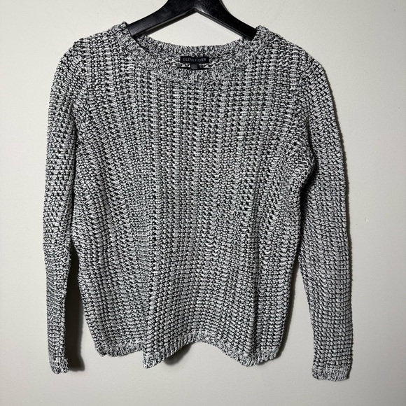 Eileen Fisher Organic linen & cotton blend crewneck knit lined sweater, Size L - Picture 2 of 12